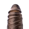 ToyFa XLover, Penis sleeve, for enlargement, TPE, transparent black, 15,5 cm