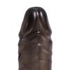 ToyFa XLover, Penis sleeve, for enlargement, TPE, transparent black, 15,5 cm