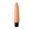 Wibrator realistyczny A Toys z pierścieniami 19 cm