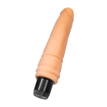 Wibrator realistyczny A Toys z pierścieniami 19 cm
