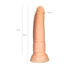 Realistyczne dildo A-Toys cieliste z przyssawką 18 cm
