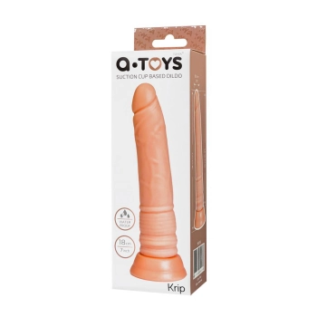 Realistyczne dildo A-Toys cieliste z przyssawką 18 cm
