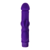 A-TOYS, Vibrator with clitoral stim, Silicone, Purple, 18 cm