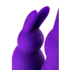 A-TOYS, Vibrator with clitoral stim, Silicone, Purple, 18 cm