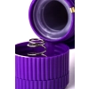 A-TOYS, Vibrator with clitoral stim, Silicone, Purple, 18 cm