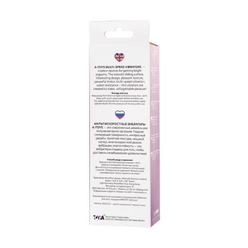 A-TOYS, Vibrator with clitoral stim, Silicone, Purple, 18 cm