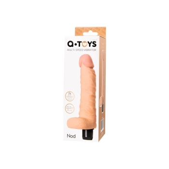 Wibrator realistyczny A Toys TPE wielobiegowy 18 cm