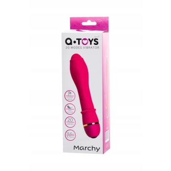 Wibrator silikonowy Marchy A Toys różowy 17 cm 20 trybów