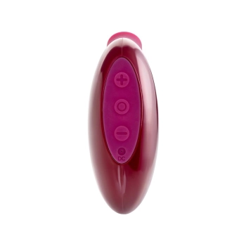 Stymulator próżniowy Myrty bordowy USB 9,8 cm