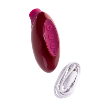 Stymulator próżniowy Myrty bordowy USB 9,8 cm
