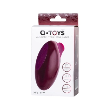 Stymulator próżniowy Myrty bordowy USB 9,8 cm