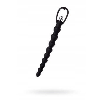 Analny łańcuszek wibracyjny A-Toys silikonowy czarny 32,7 cm