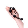 Koraliki analne silikonowe A-Toys Coron z 7 kulkami czarne 36 cm