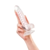Elastyczne dildo A Toys Paret przezroczyste 18 cm