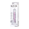 Elastyczne dildo A Toys Paret przezroczyste 18 cm