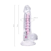 Elastyczne dildo A Toys Paret przezroczyste 18 cm
