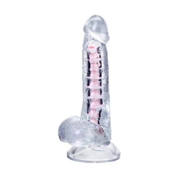 Elastyczne dildo A Toys Paret przezroczyste 18 cm