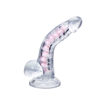 Elastyczne dildo A Toys Paret przezroczyste 18 cm