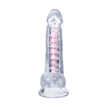 Elastyczne dildo A Toys Paret przezroczyste 18 cm