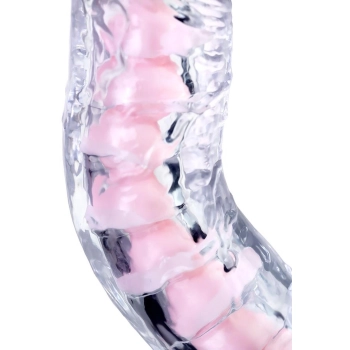 Elastyczne dildo A Toys Paret przezroczyste 18 cm