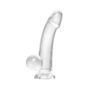 Realistic dildo A-Toys by TOYFA Cryst, TPE, transparent, 15 cm