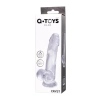 Realistic dildo A-Toys by TOYFA Cryst, TPE, transparent, 15 cm