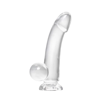 Realistic dildo A-Toys by TOYFA Cryst, TPE, transparent, 15 cm