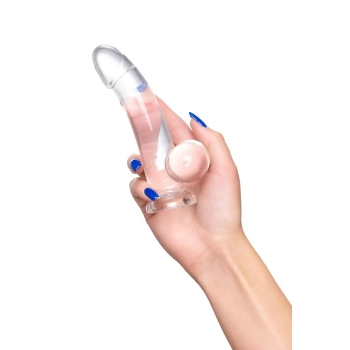 Realistic dildo A-Toys by TOYFA Cryst, TPE, transparent, 15 cm
