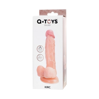 Realistic dildo A-Toys by TOYFA Kirc, TPE, nude, 17 cm