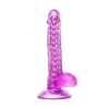 Elastyczne realistyczne dildo Celiam A Toys fioletowe 20,5 cm