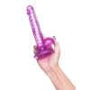 Elastyczne realistyczne dildo Celiam A Toys fioletowe 20,5 cm