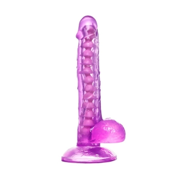 Elastyczne realistyczne dildo Celiam A Toys fioletowe 20,5 cm