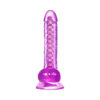 Elastyczne realistyczne dildo Celiam A Toys fioletowe 20,5 cm