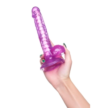 Elastyczne realistyczne dildo Celiam A Toys fioletowe 20,5 cm