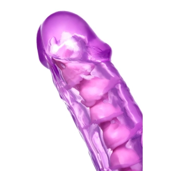 Elastyczne realistyczne dildo Celiam A Toys fioletowe 20,5 cm