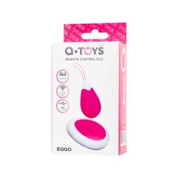Wibrujące Jajo z Pilotem Silikonowe A-Toys Różowe Białe 12 cm