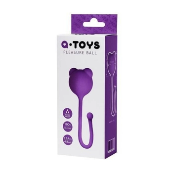 Kulki waginalne silikonowe AToys fioletowe 12 cm