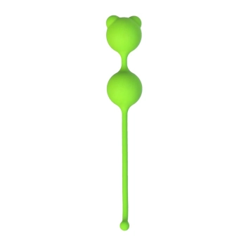 Kulki waginalne silikonowe A Toys Meeko zielone 16 cm