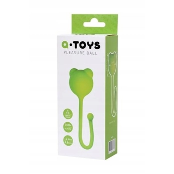 Kulki waginalne silikonowe A Toys zielone 12 cm