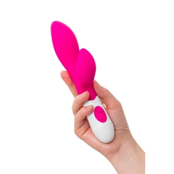 Wibrator króliczek Lilu A-Toys silikonowy różowy 20 cm