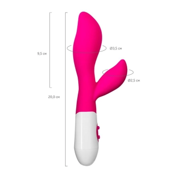 Wibrator króliczek Lilu A-Toys silikonowy różowy 20 cm