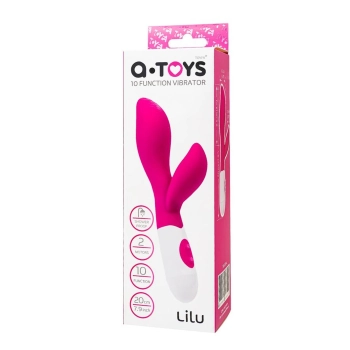 Wibrator króliczek Lilu A-Toys silikonowy różowy 20 cm