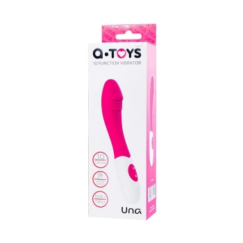Wibrator silikonowy Una AToys różowy 19.8 cm 10 trybów