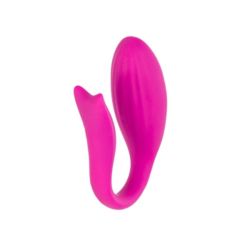 A-TOYS Vibrator for couples Dolphy, silicone, pink, 9.6 cm