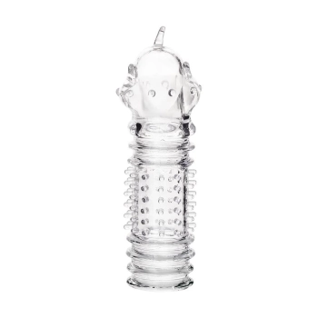 A-TOYS, Penis Sleeve, TPR, Transparent, 15.3 cm