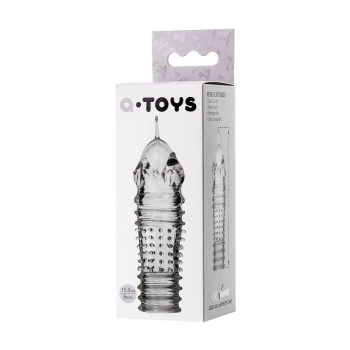 A-TOYS, Penis Sleeve, TPR, Transparent, 15.3 cm