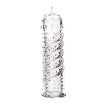 A-TOYS, Penis Sleeve, TPR, Transparent, 15.5 cm