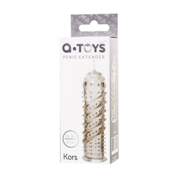A-TOYS, Penis Sleeve, TPR, Transparent, 15.5 cm