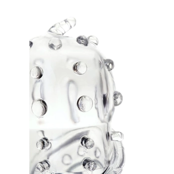 A-TOYS, Penis Sleeve, TPR, Transparent, 15.5 cm