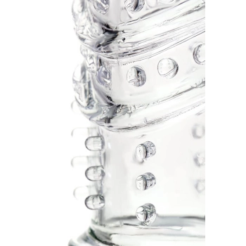 A-TOYS, Penis Sleeve, TPR, Transparent, 15.5 cm